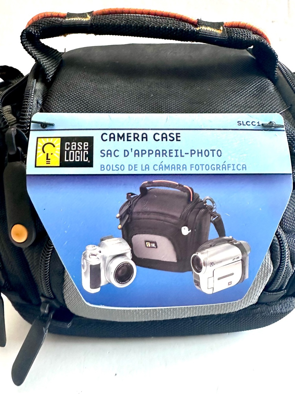 Case Logic Black Compact Camera Case with Orange Accent